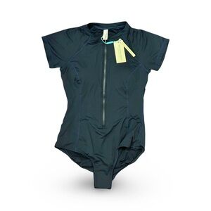 Sea Level Swim Eco Essentials Short Sleeve One Piece Swim Suite - Night Sky